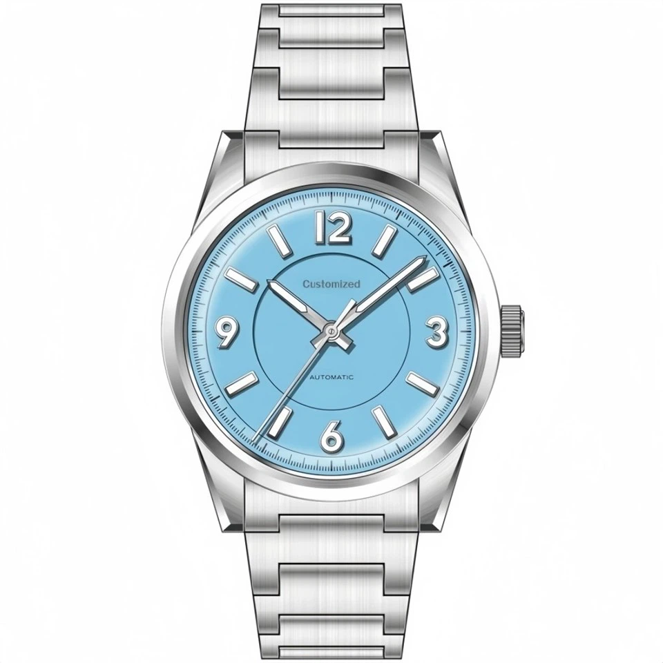 Seiko NH35 bilan maxsus logotipli xususiy brend erkaklar tasodifiy mexanik soati