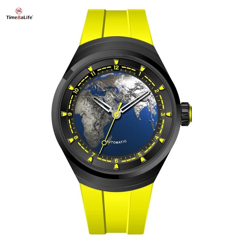 ODM Wandering Earth Mechanical Watch With Fluororubber Strap