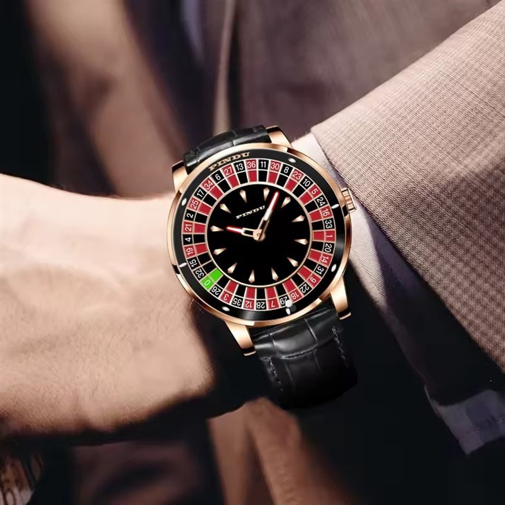 Top Brands Luxury Crystal Diamond Watches Diamond Gambling Disk Rotate Mens Watch Mechanical Rullet Watch