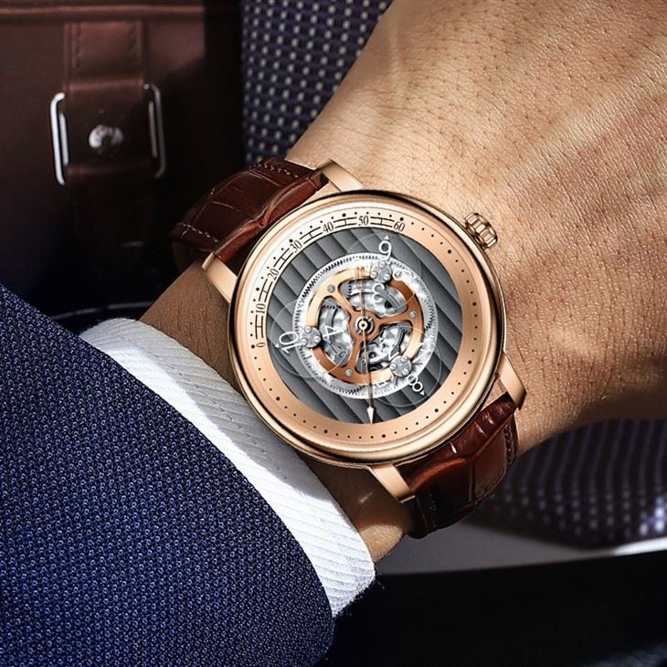 Watch Luxury Classic Stainless Steel Multifunctional 24 Hours Date Month Automatic Mechanical Watch Watches Men