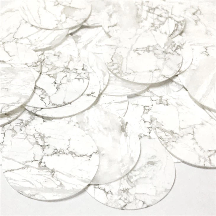 Oq Howlite soat terishlari, yarim qimmatbaho tosh terishlar